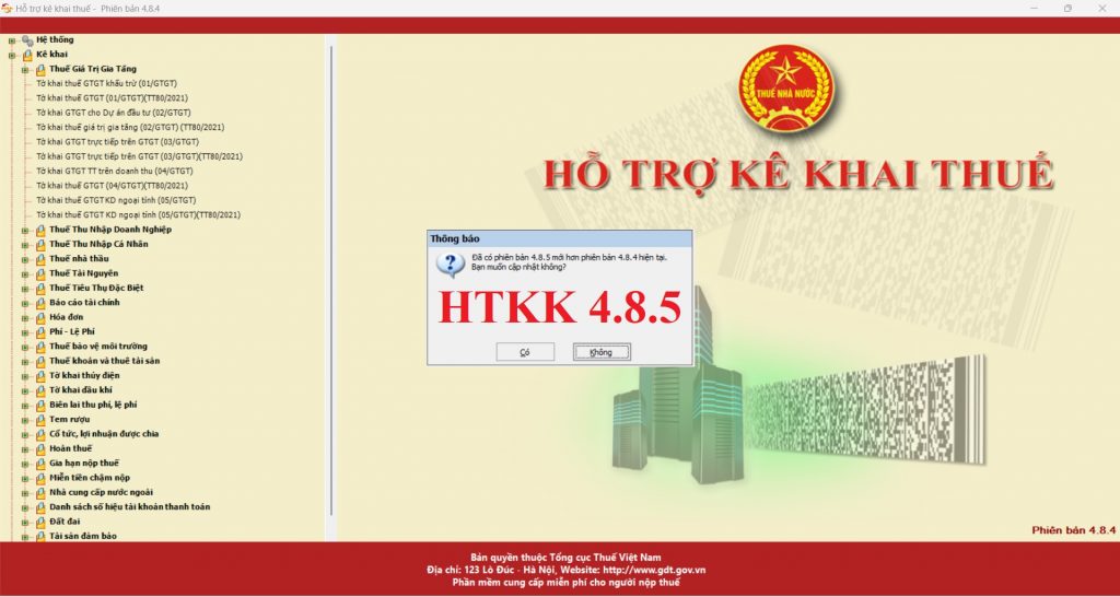 Download HTKK 4.8.5 ngày 12/6/2022